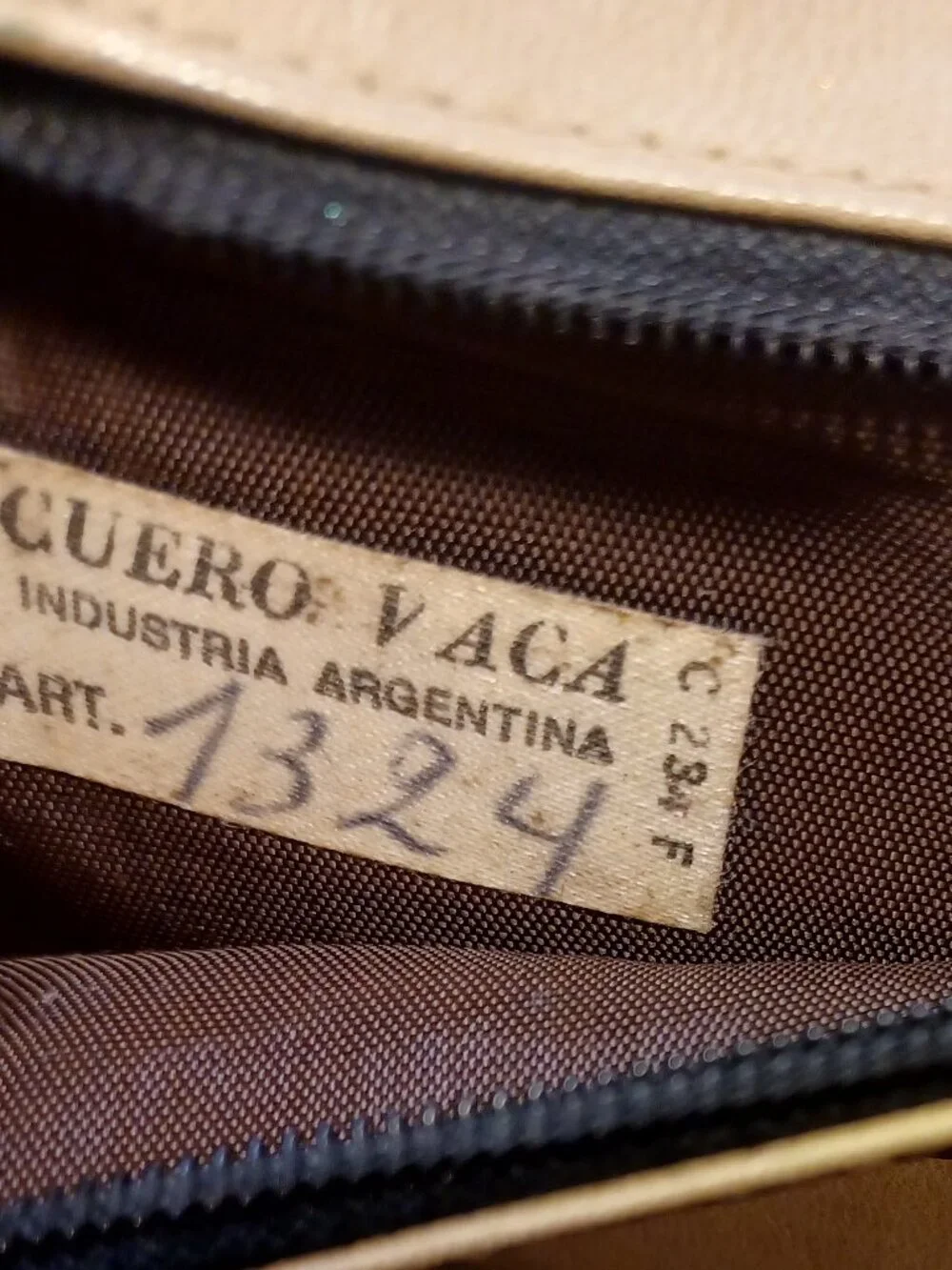 Vintage Saks Fifth Ave Cuero De Vaca Argentina Patchwork Leather Clutch #1324